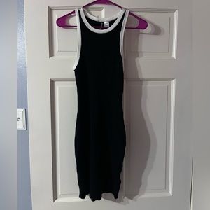 H&M black and white dress